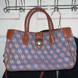 Dooney and bourke purse blue tote